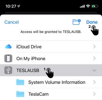 iOS USB Select